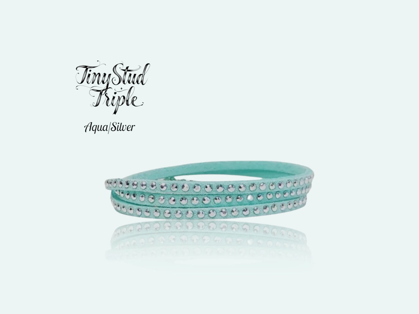 Tiny Stud Triple -Cold Colors