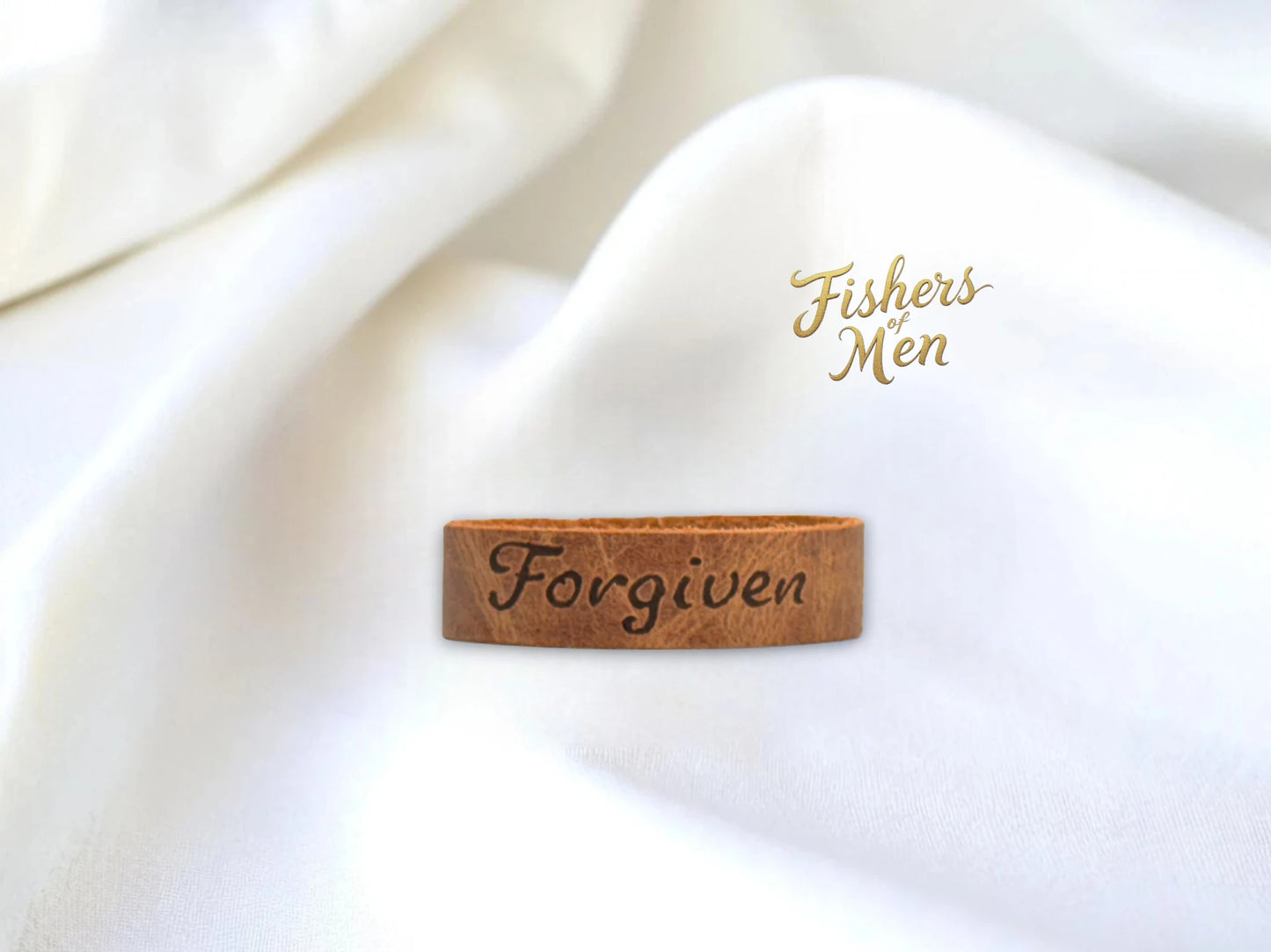 Leather Bracelets Fishers of Men "FORGIVEN"