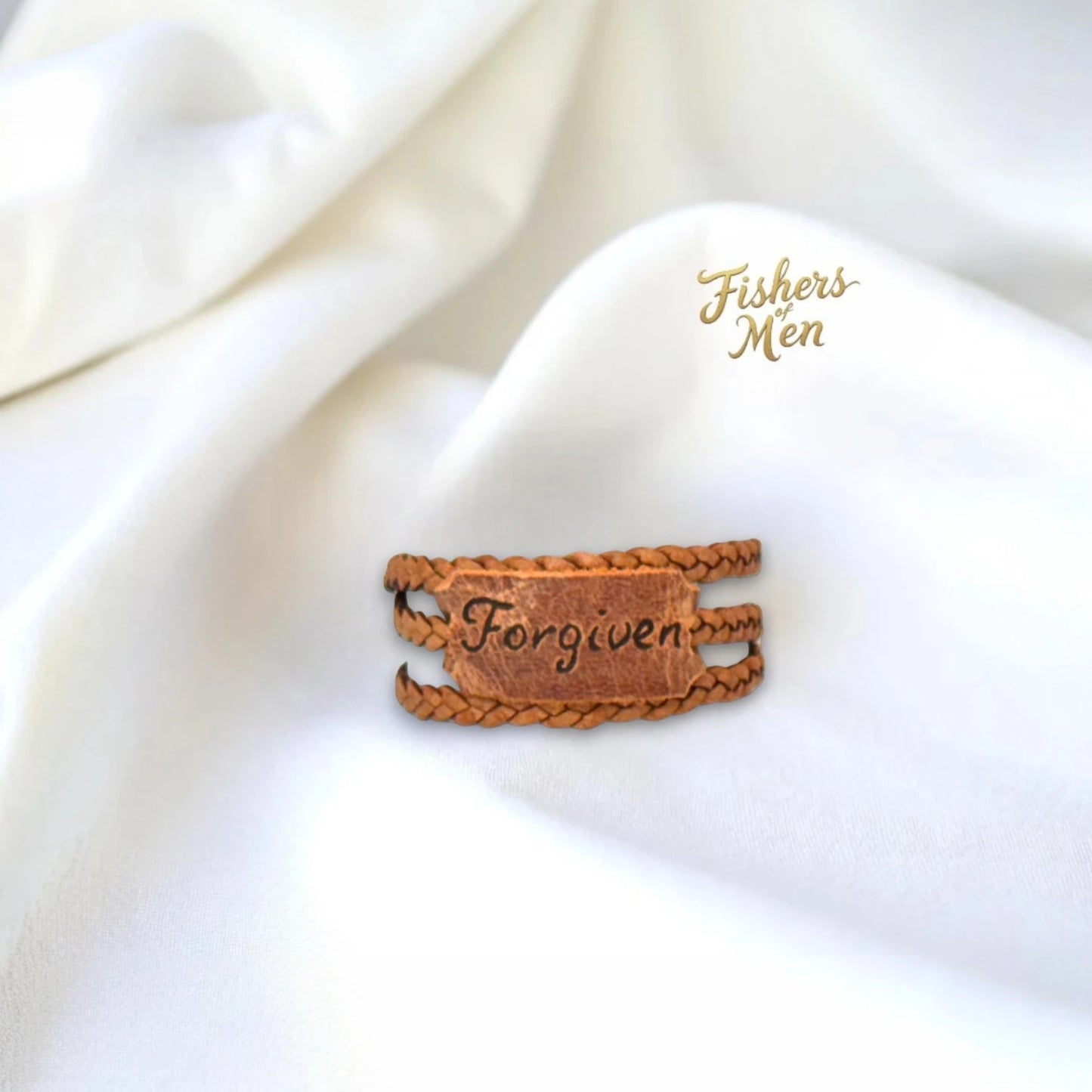 Leather Bracelets Fishers of Men "FORGIVEN"