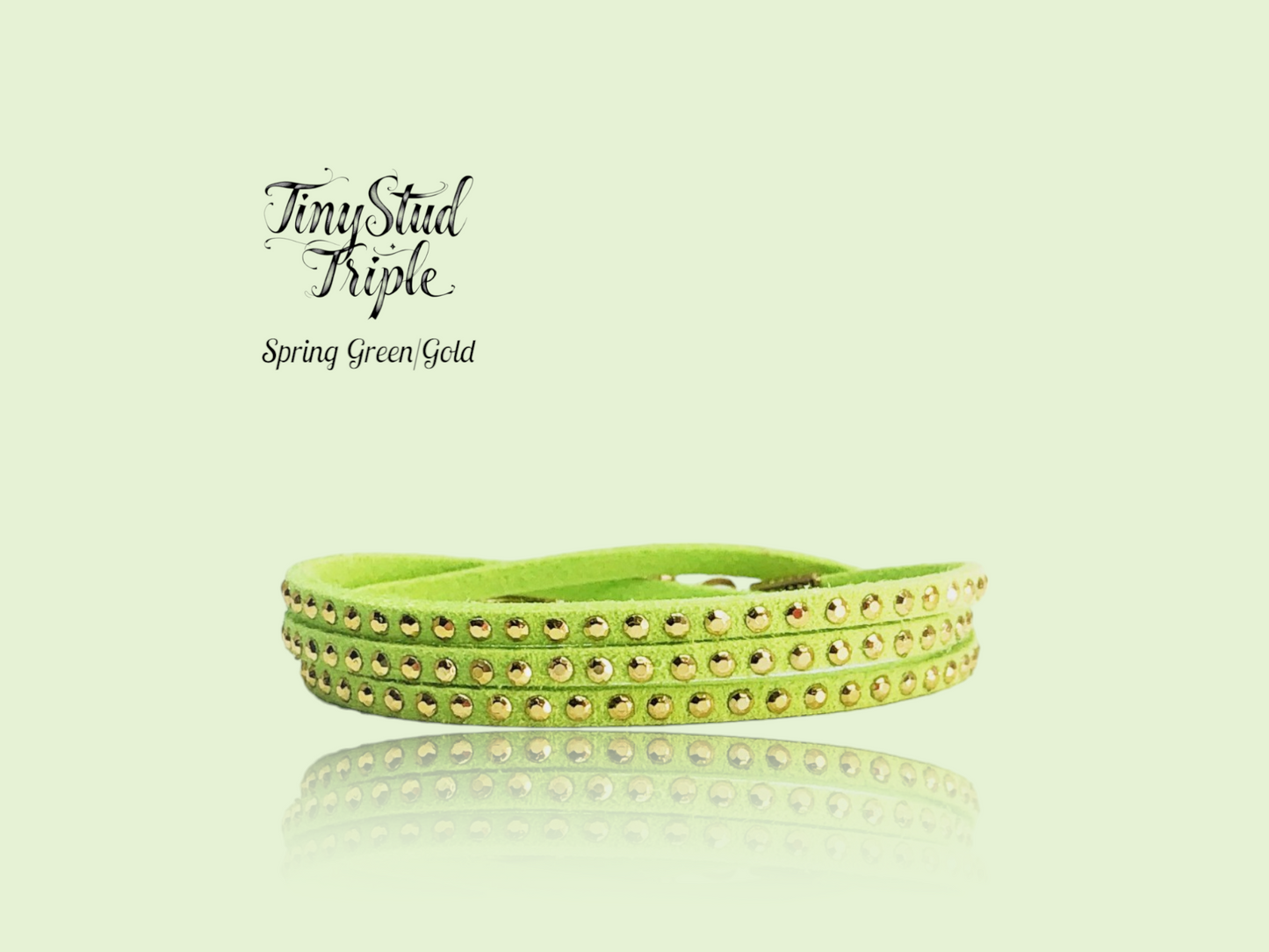 Tiny Stud Triple -Cold Colors