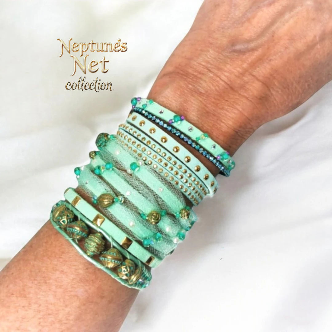 "NEPTUNES NET" Bracelet Collection – Ocean-Inspired Elegance