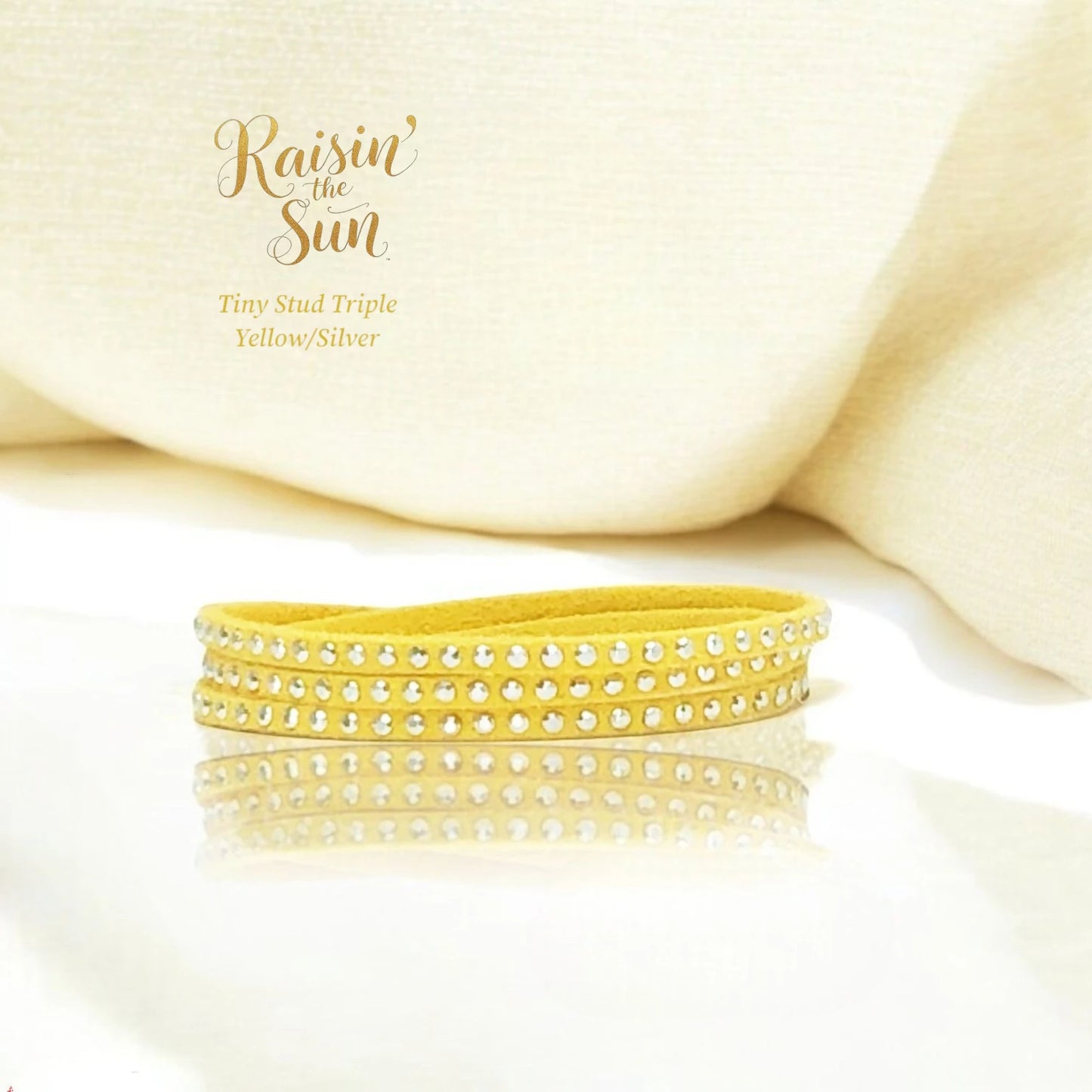 Raisin The Sun Yellow Suede Bracelet – Handcrafted by Creations By La Belle