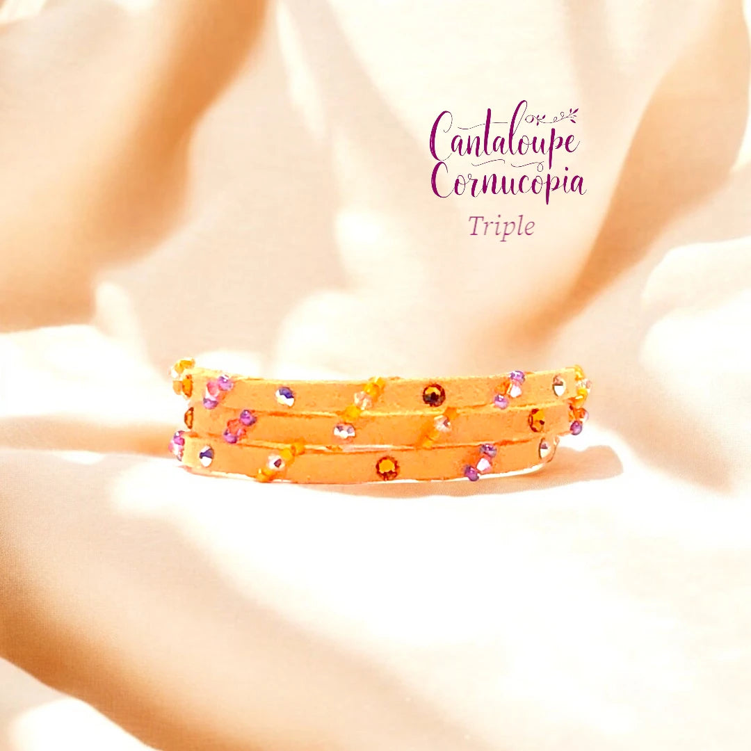 Austrian Crystal Bracelet - "CANTALOUPE CORNUCOPIA"