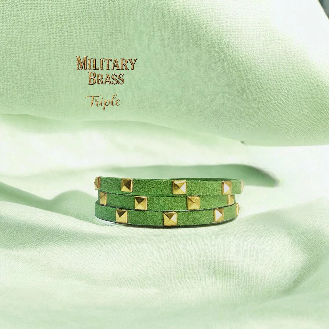 "MILITARY BRASS" Bracelet – A Bold Tribute to Strength and Service