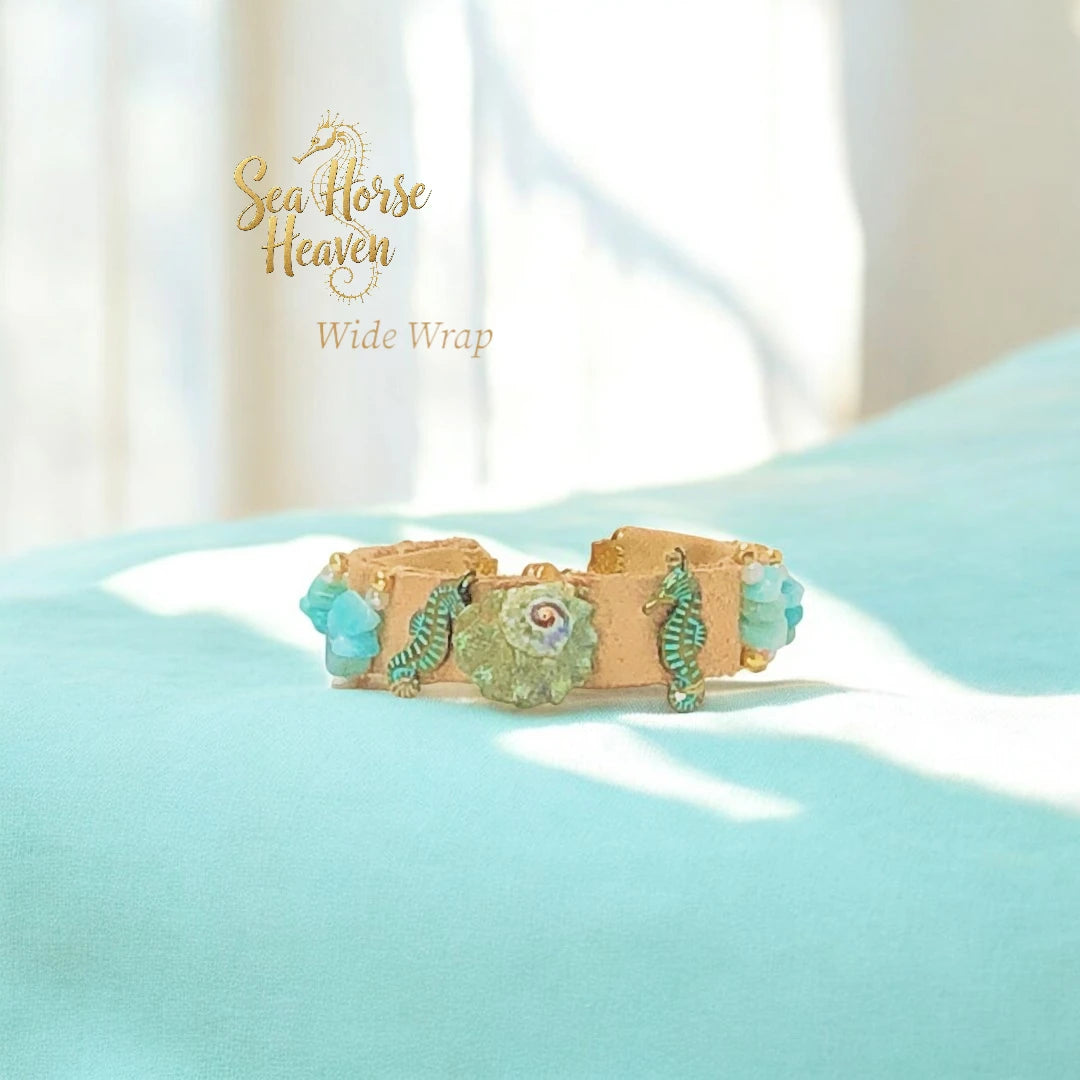 Sea Horse Heaven Suede Bracelets– Ocean-Inspired Elegance