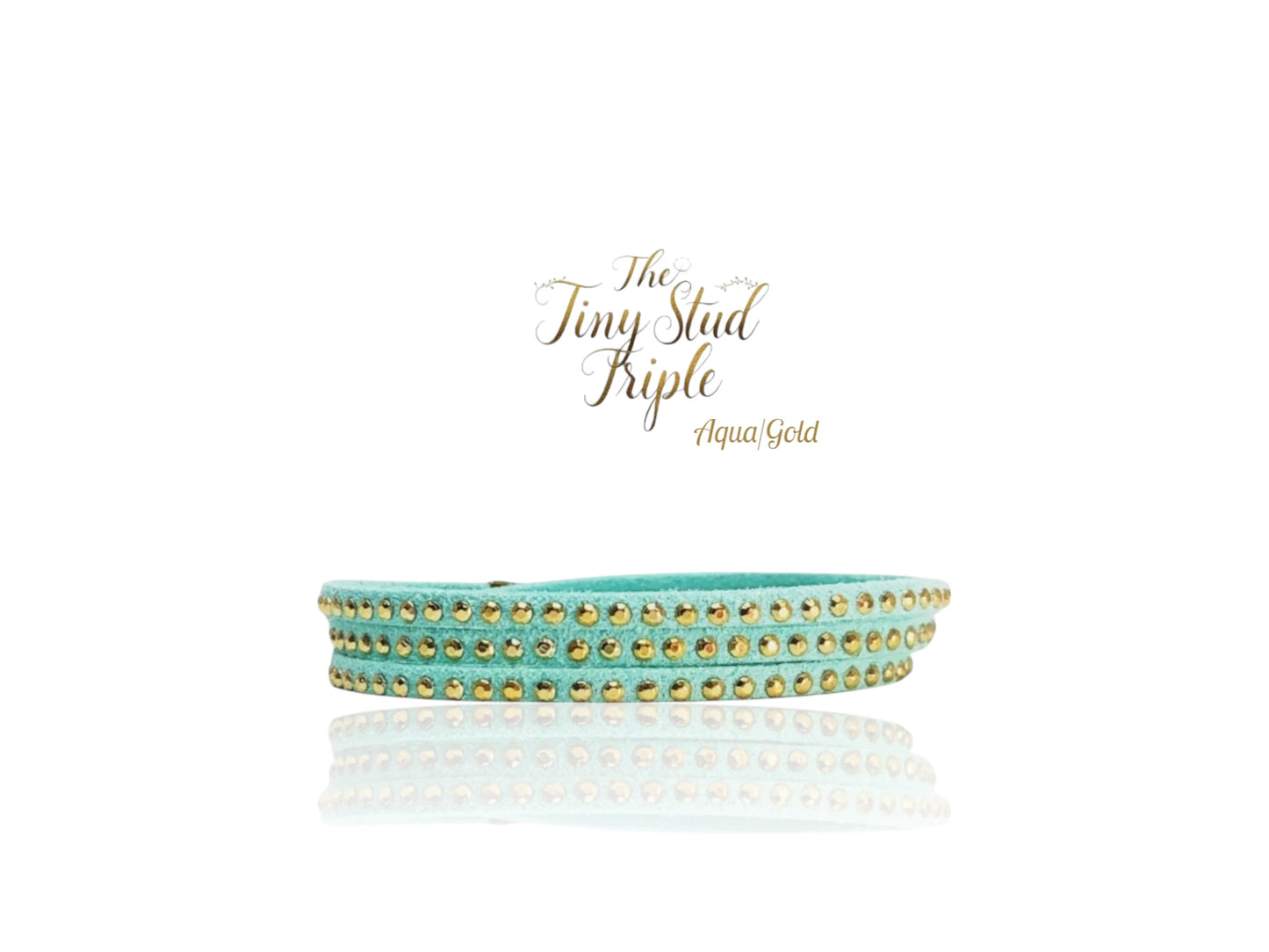 Tiny Stud Triple -Cold Colors