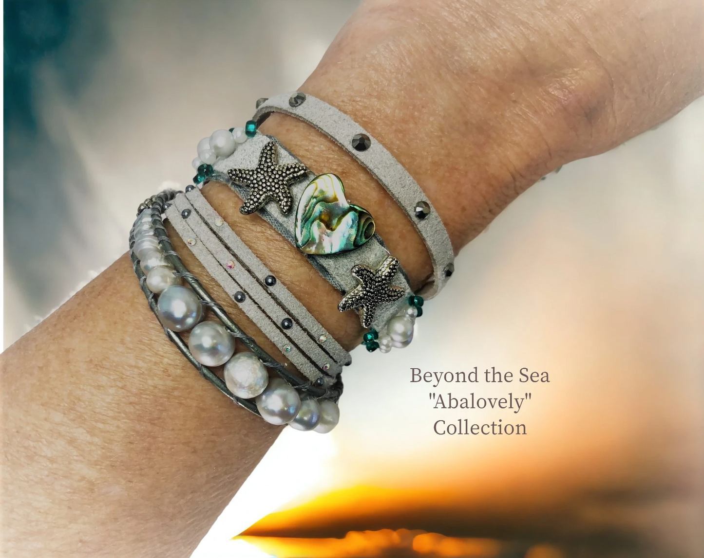 Gray Abalone Pearl Bracelets