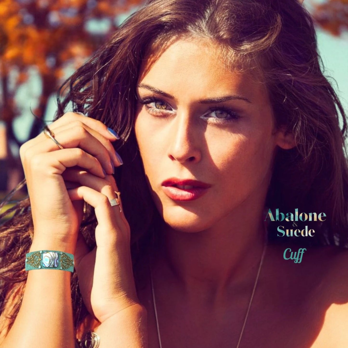 Abaloney & Suede Bracelet Cuff