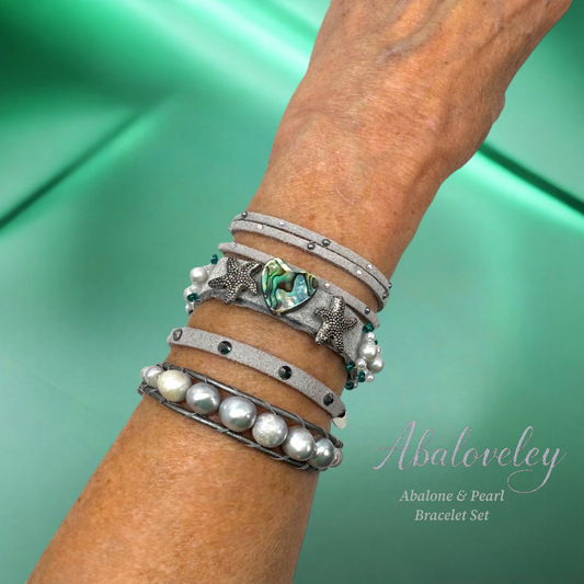 Abalone Pearl Bracelets- Creations by La Belle-"Abalovely"