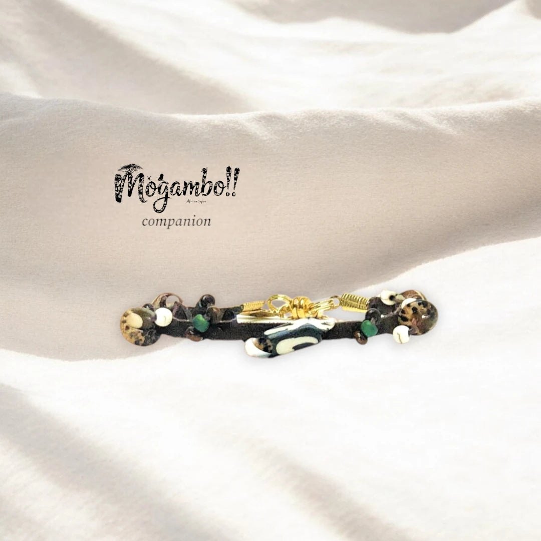 African Beads Mogambo Bracelet Set – Handcrafted Bohemian Style Jewelry-"African Safari"