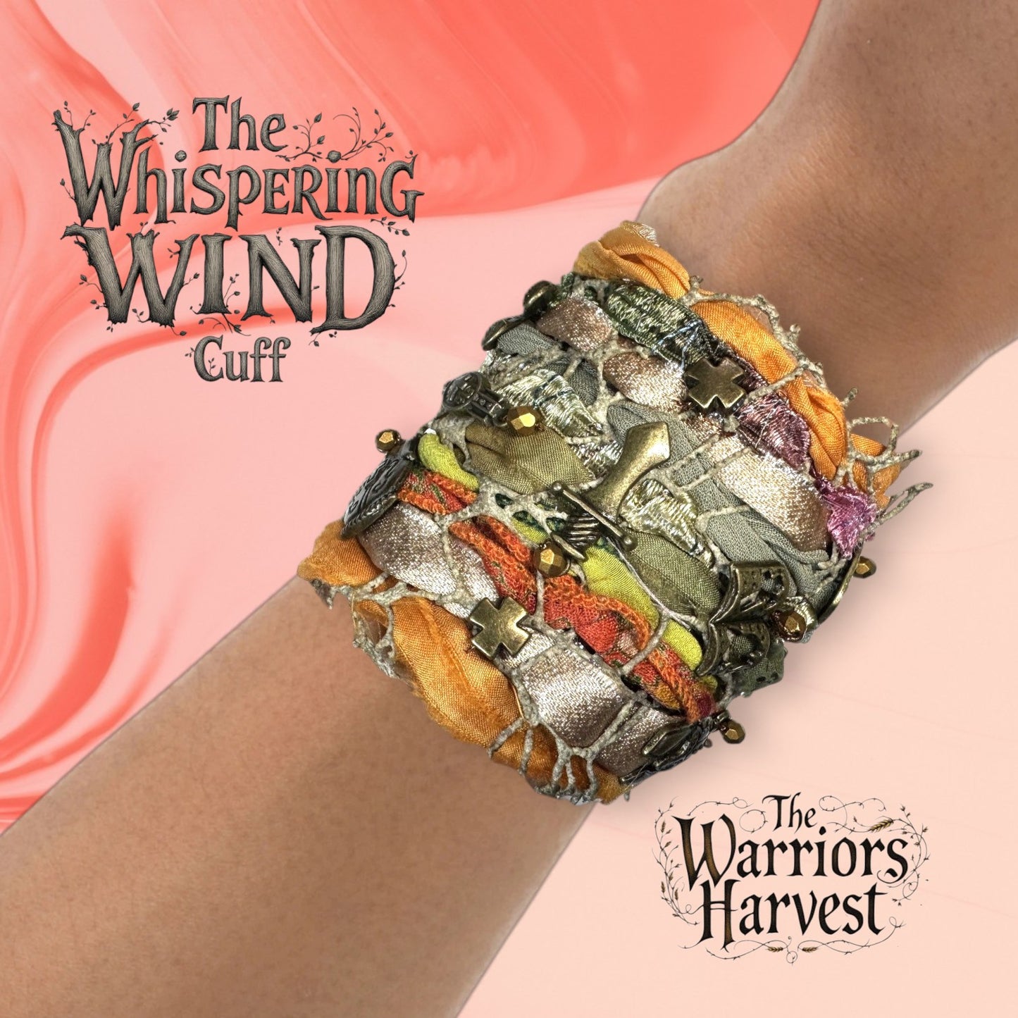 The Warrior's Harvest Autumn Bracelet- Whispering Wind Cuff