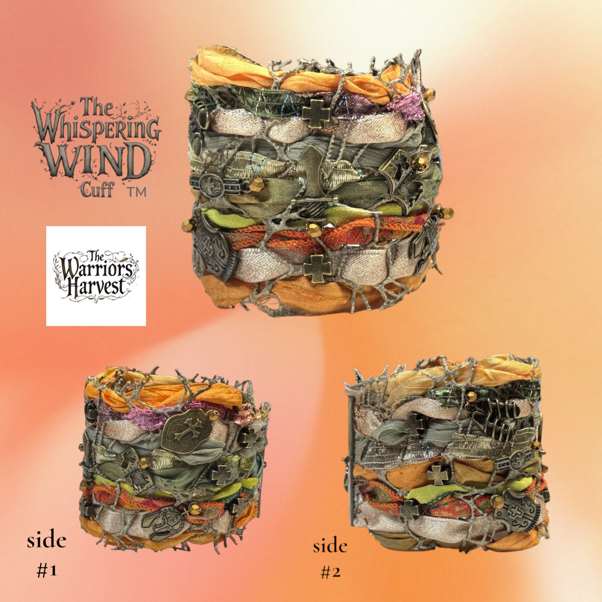 The Warrior's Harvest Autumn Bracelet- Whispering Wind Cuff