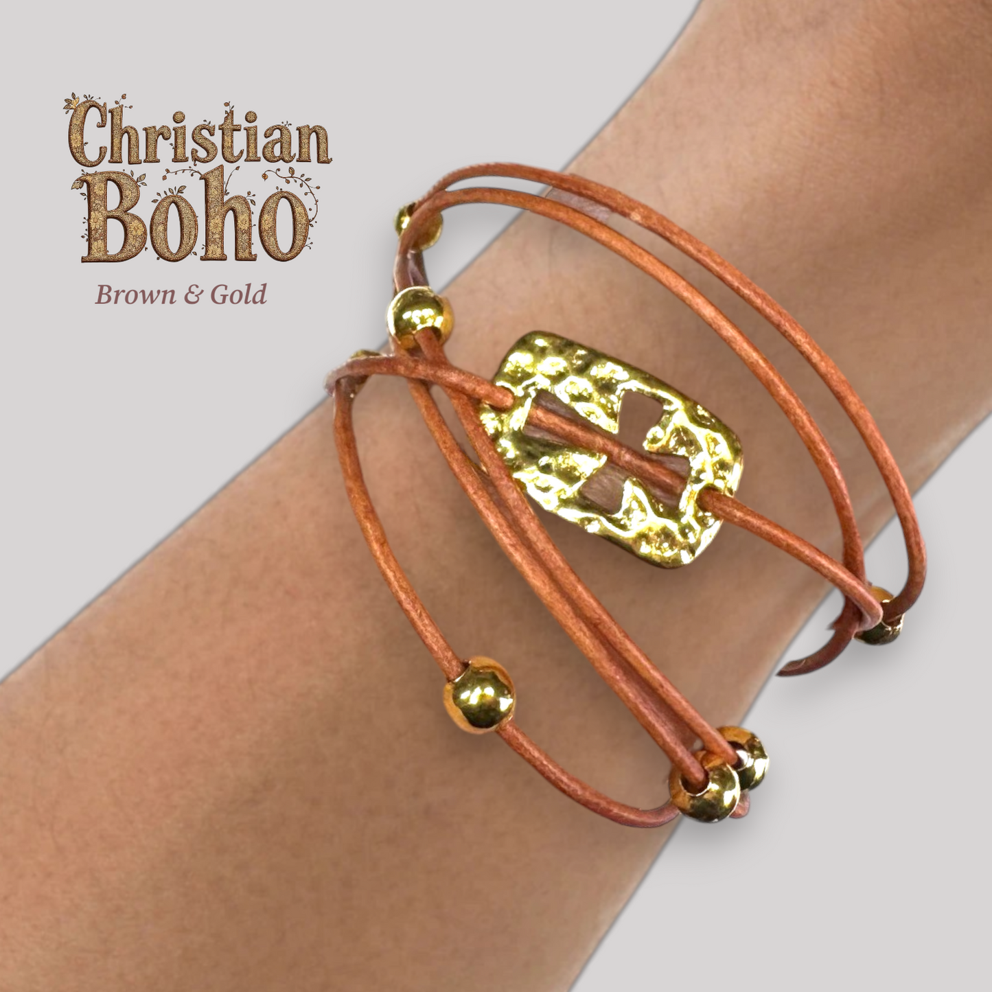 Christian Boho- Bown & Gold