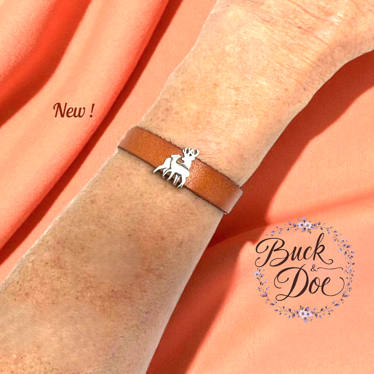 Buck & Doe Leather Bracelet