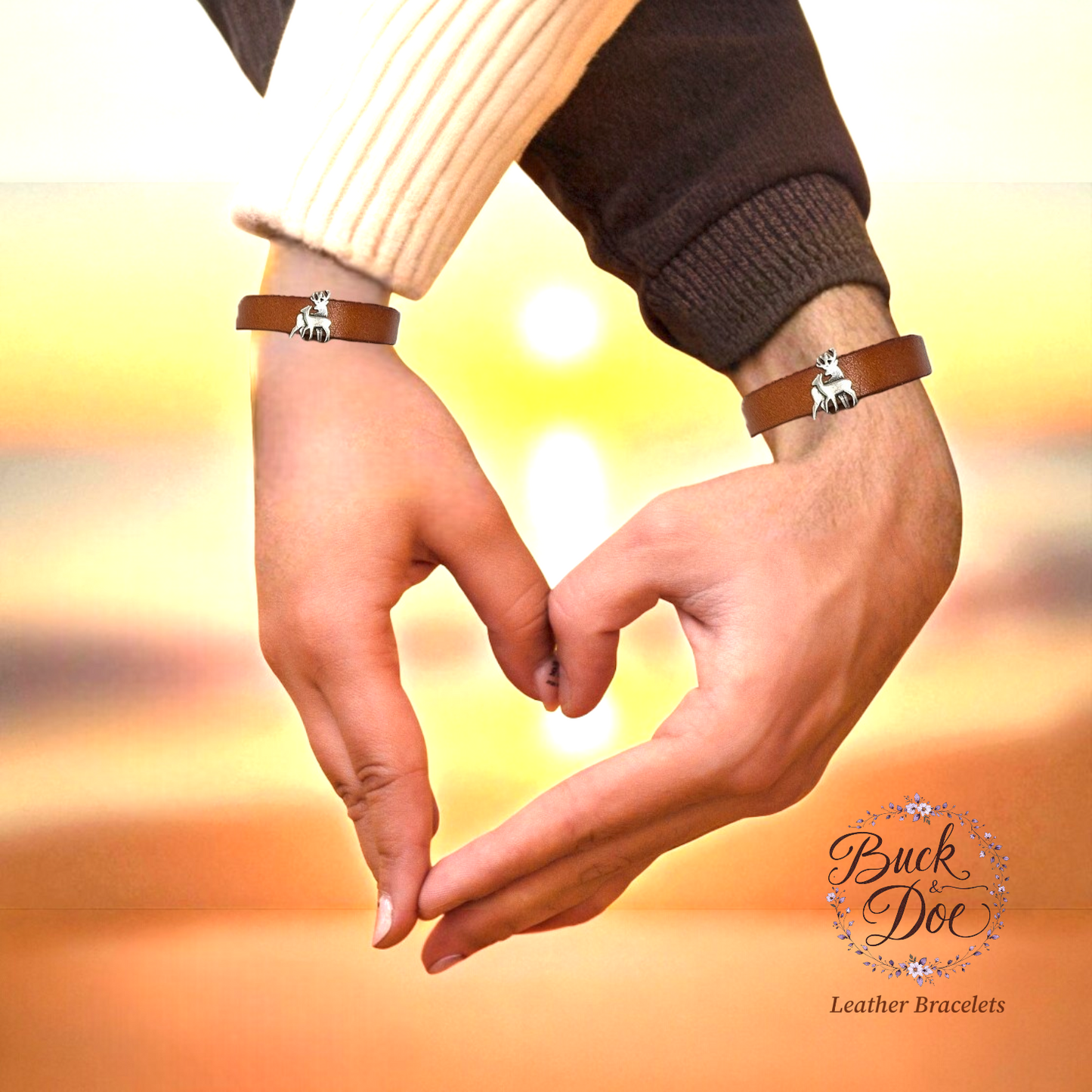 Buck & Doe Leather Bracelet