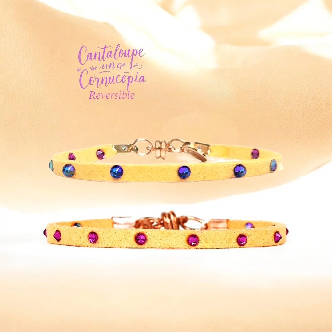 Austrian Crystal Bracelet -  "CANTALOUPE CORNUCOPIA"