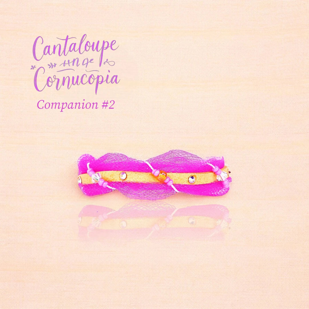 Austrian Crystal Bracelet -  "CANTALOUPE CORNUCOPIA"