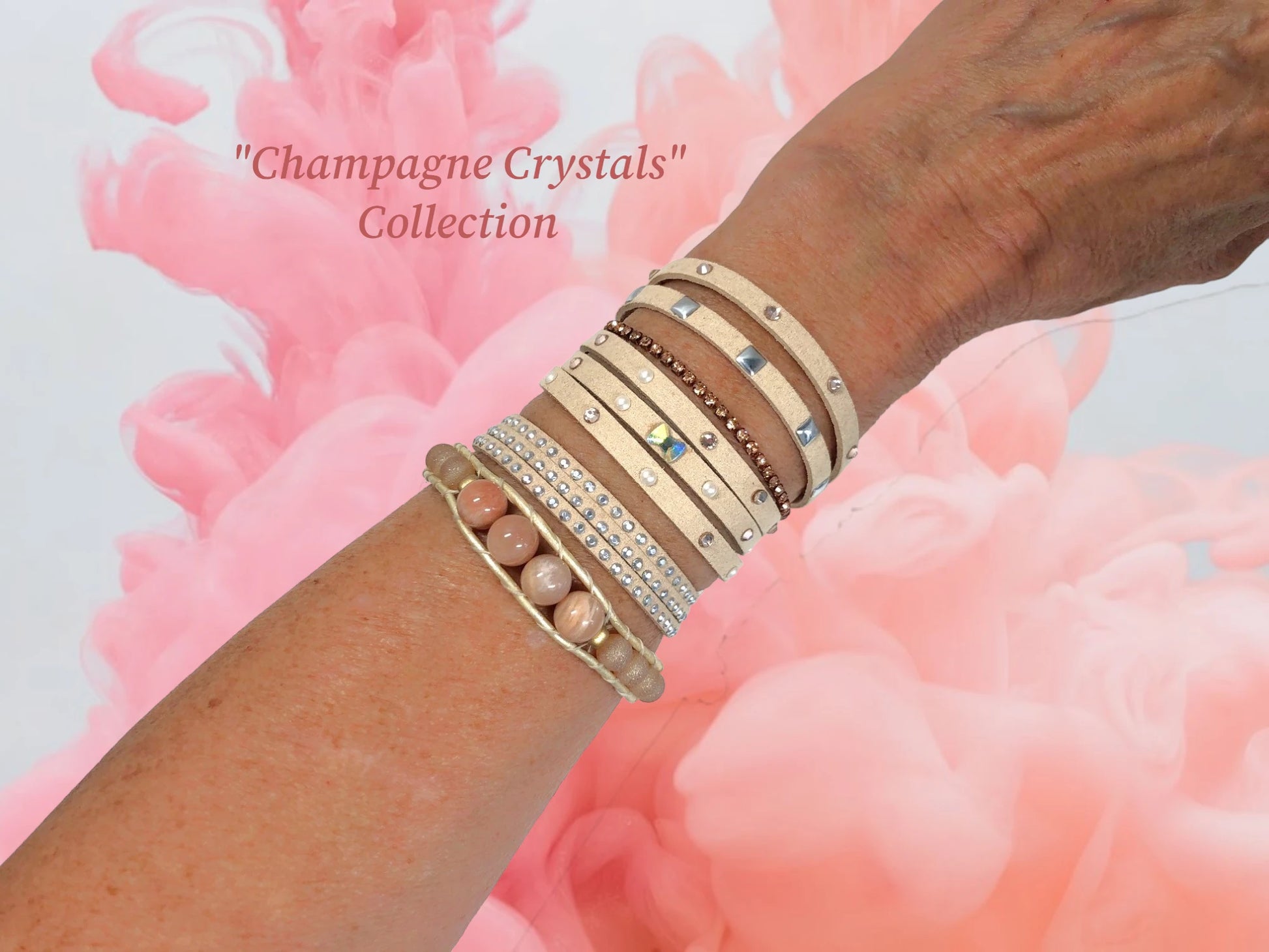 Champagne Crystals collection-Sold seperately or as a collection !!