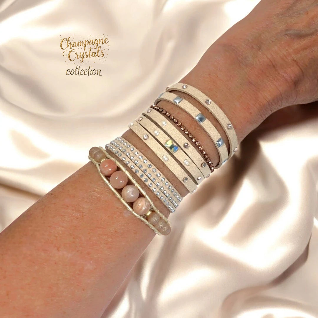 Champagne Crystal Creations By La Belle Jewelry – Elegant & Timeless