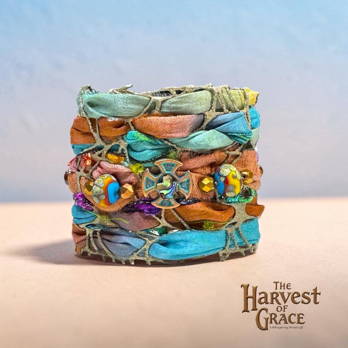 Harvest Of Grace Copper and Patina Whispering Wind Cuff