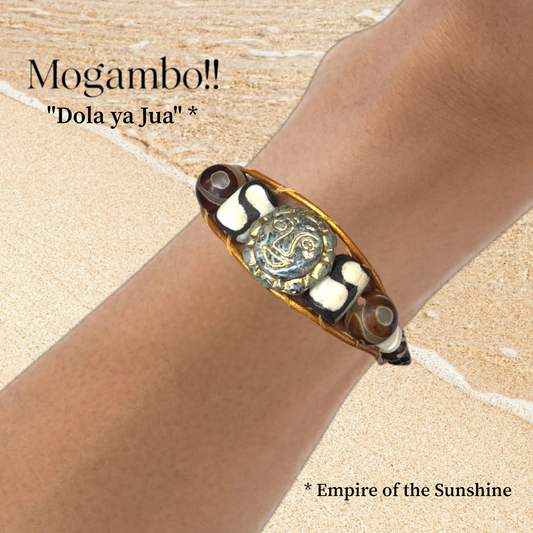 Mogambo African Beaded and Jasper Sun Boho "Empire of the Sunshine"