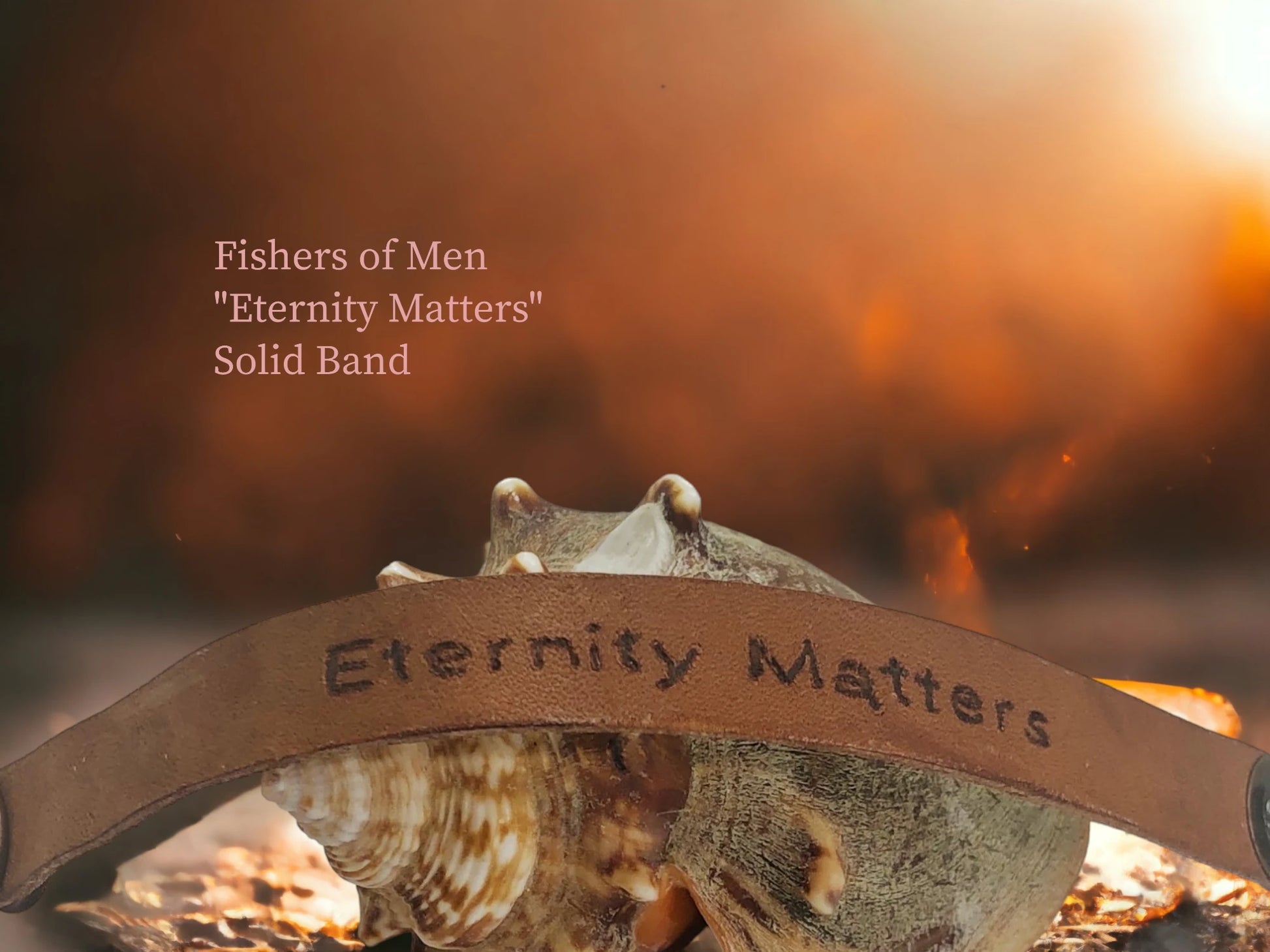 Genuine engraved leather w/ stud button or magnet closure. Eternity matters is a gentle reminder of our final destination as Christians and brings awareness to the secular world what really matters. $18.99