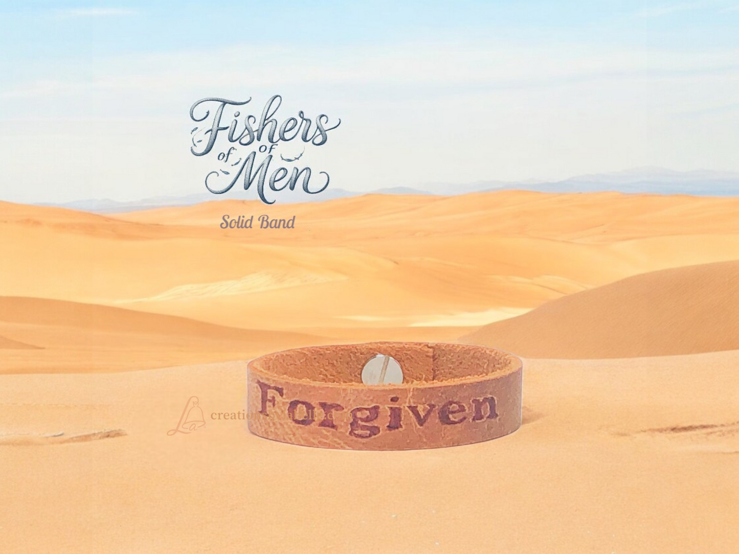 Leather Bracelets Fishers of Men "FORGIVEN"