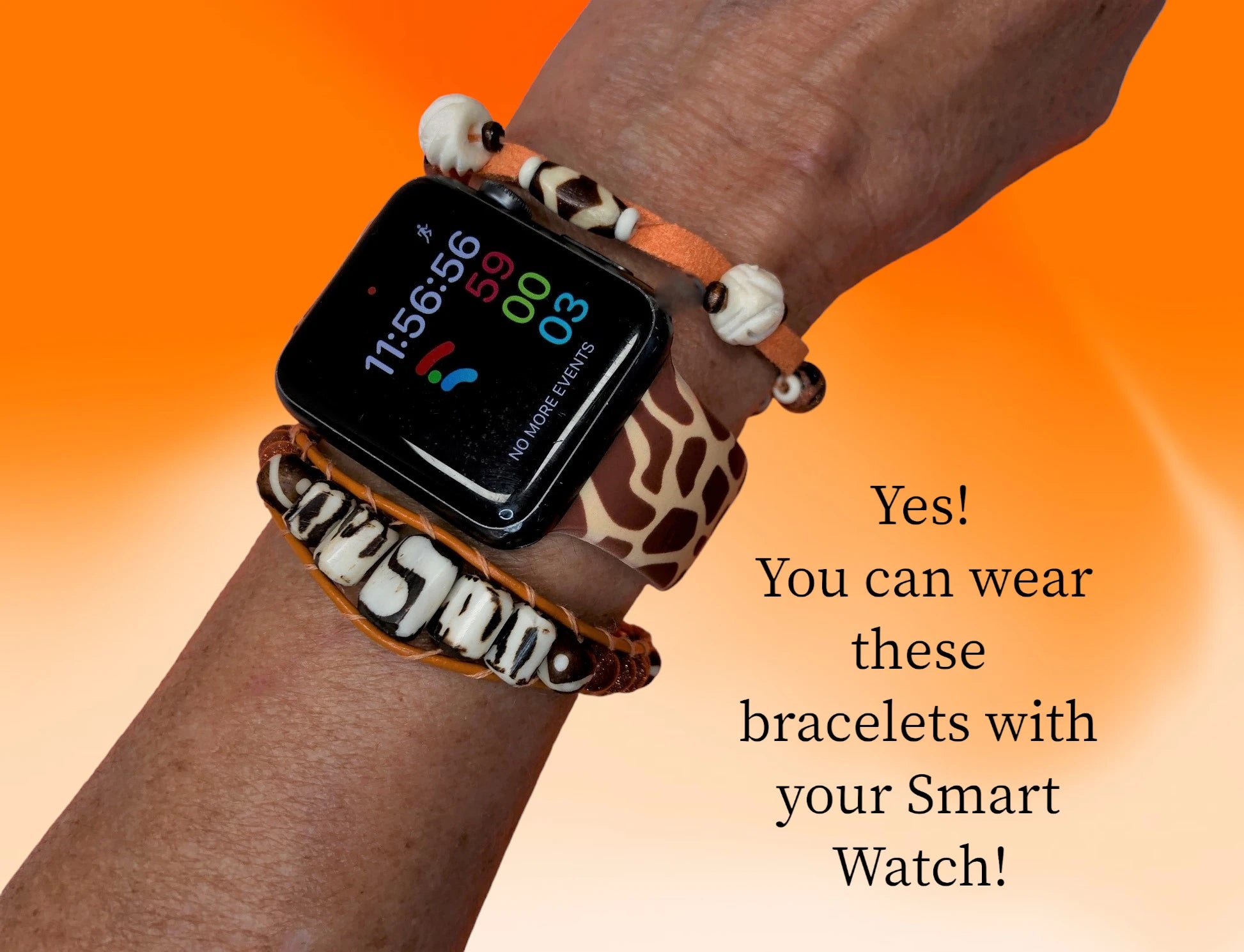 Watch bands come in every color, print, and co-ordinate with these bracelets