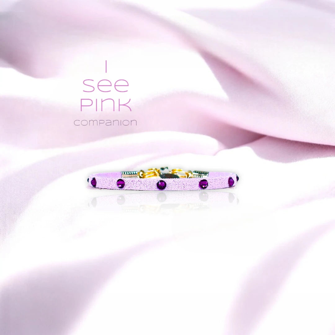 I See Pink Suede Bracelet – Creations By La Belle Chic Jewelry