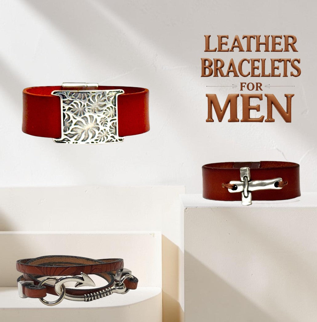 Leather Bracelets For Men Collection