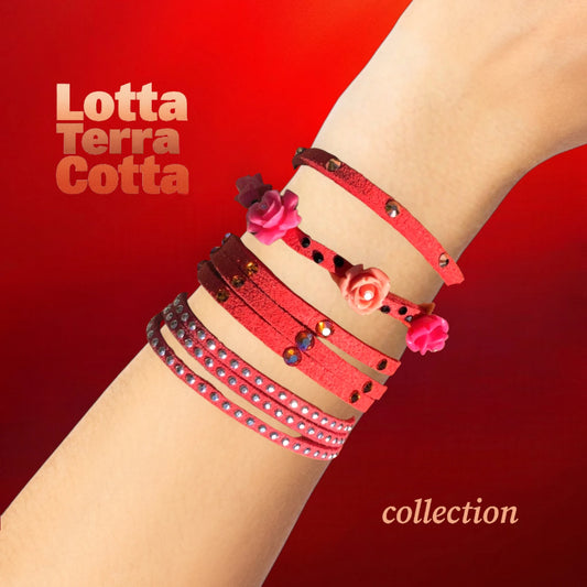Lotta Terra Cotta Faux Suede Bracelet Collection