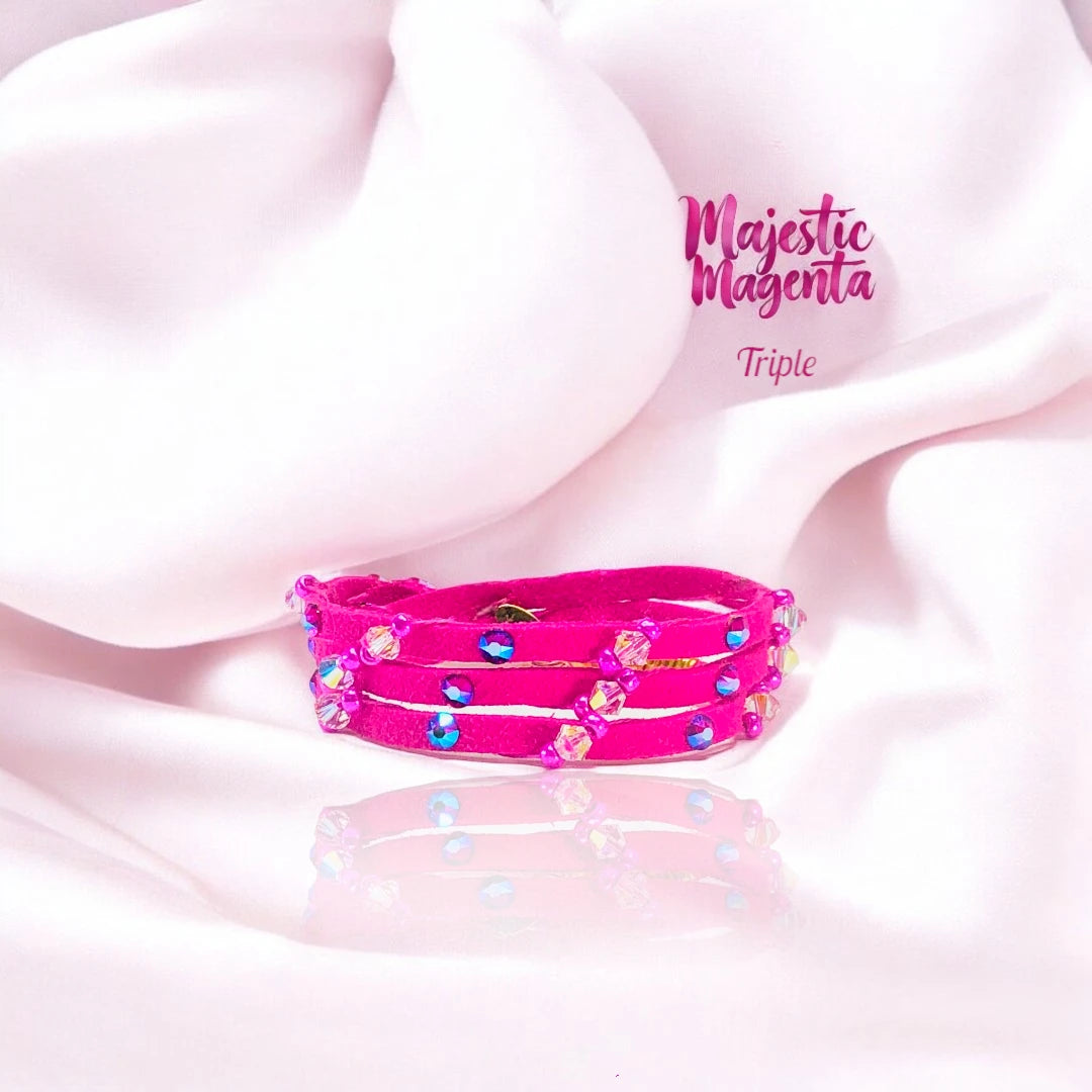 Majestic Magenta Handcrafted Bracelets | Creations By La Belle