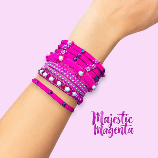 Majestic Magenta Handcrafted Bracelets | Creations By La Belle