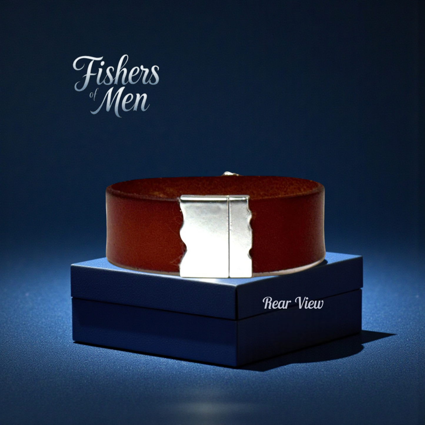 “Fishers of Men” – Wide Leather Cross Cuff