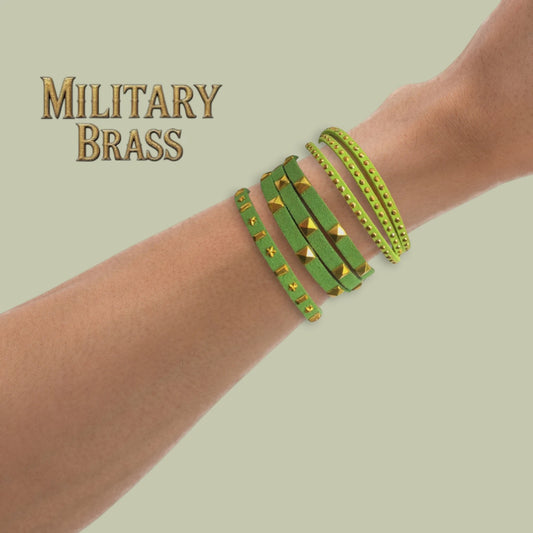 "MILITARY BRASS" Bracelet – A Bold Tribute to Strength and Service