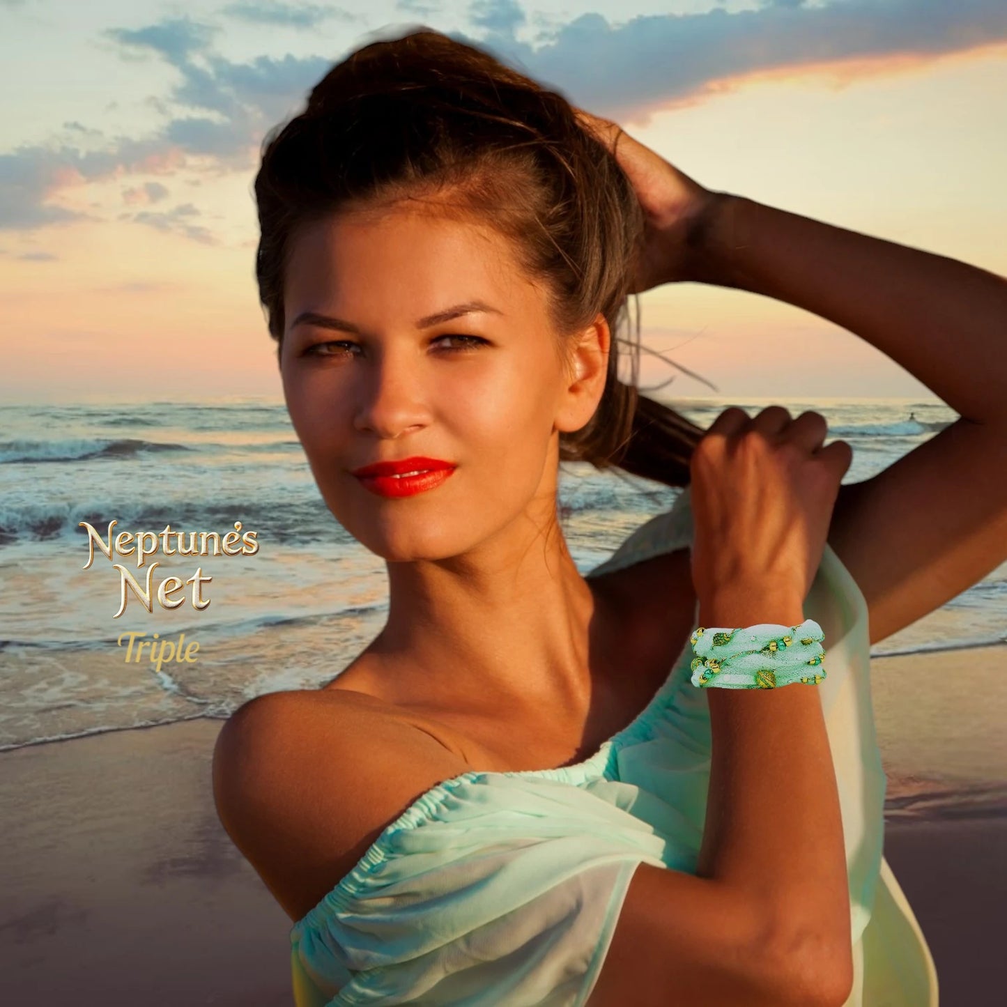 "NEPTUNES NET" Bracelet Collection – Ocean-Inspired Elegance