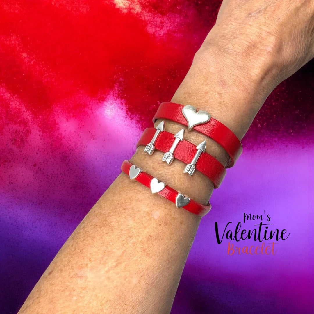 Moms Valentines Day Gift Set – Love and Heartfelt Bracelets