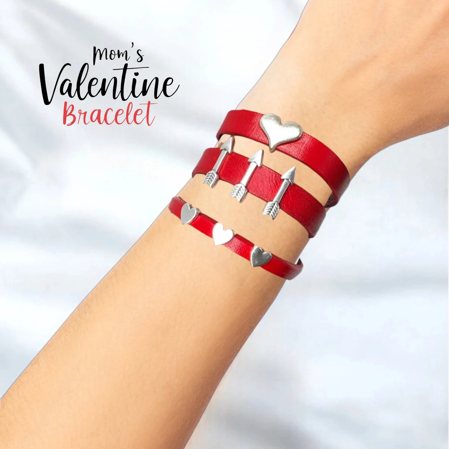 Moms Valentines Day Gift Set – Love and Heartfelt Bracelets