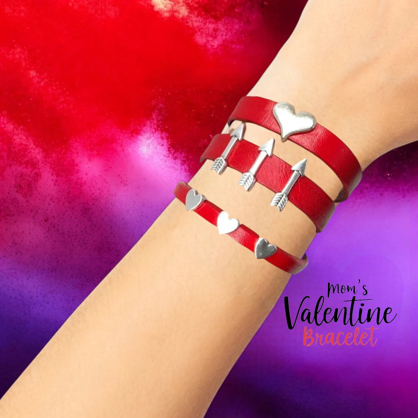 Moms Valentines Day Gift Set – Love and Heartfelt Bracelets