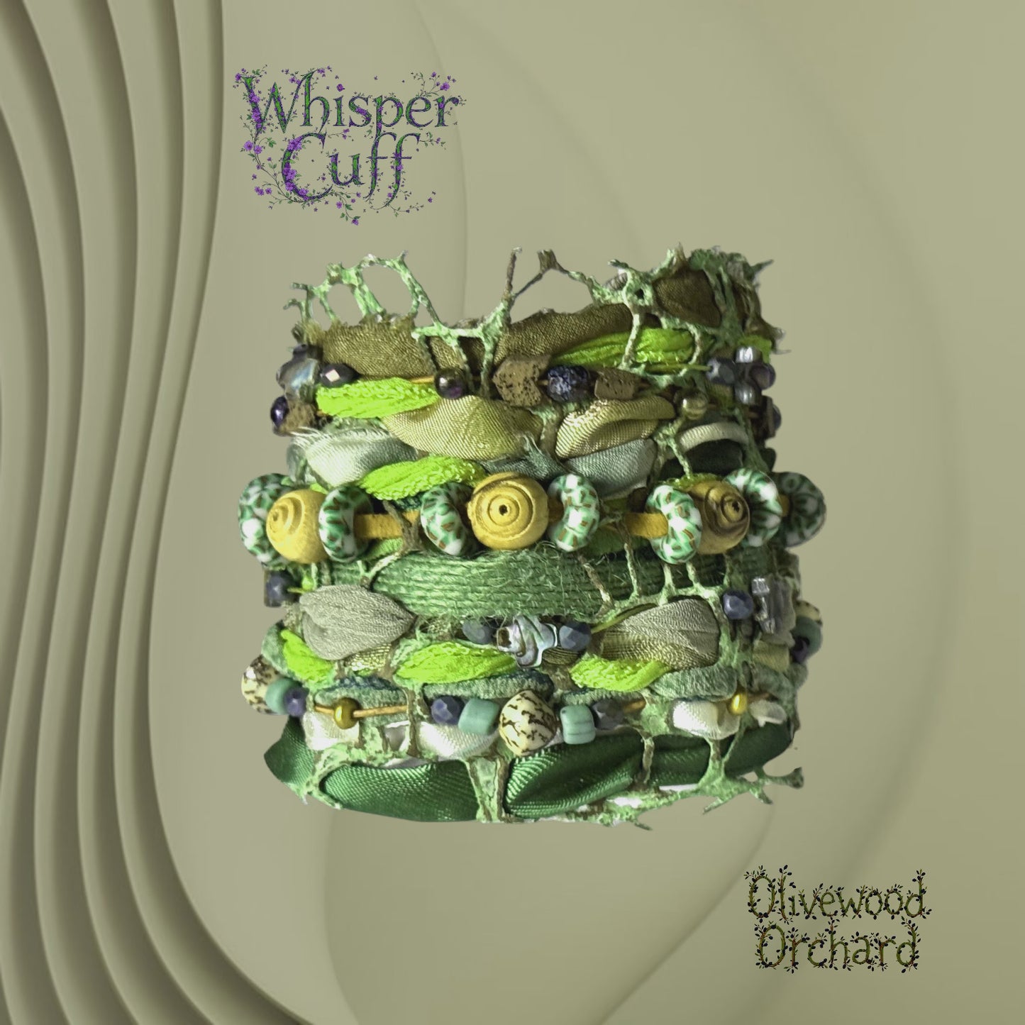 Whisper Cuff "Olivewood Orchard"