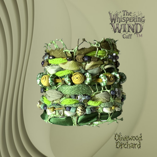 Whispering Wind Cuff "Olivewood Orchard"