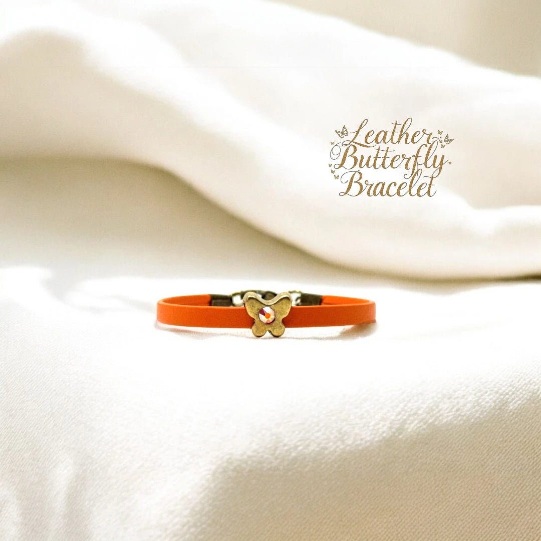 The Leather Butterfly Bracelet