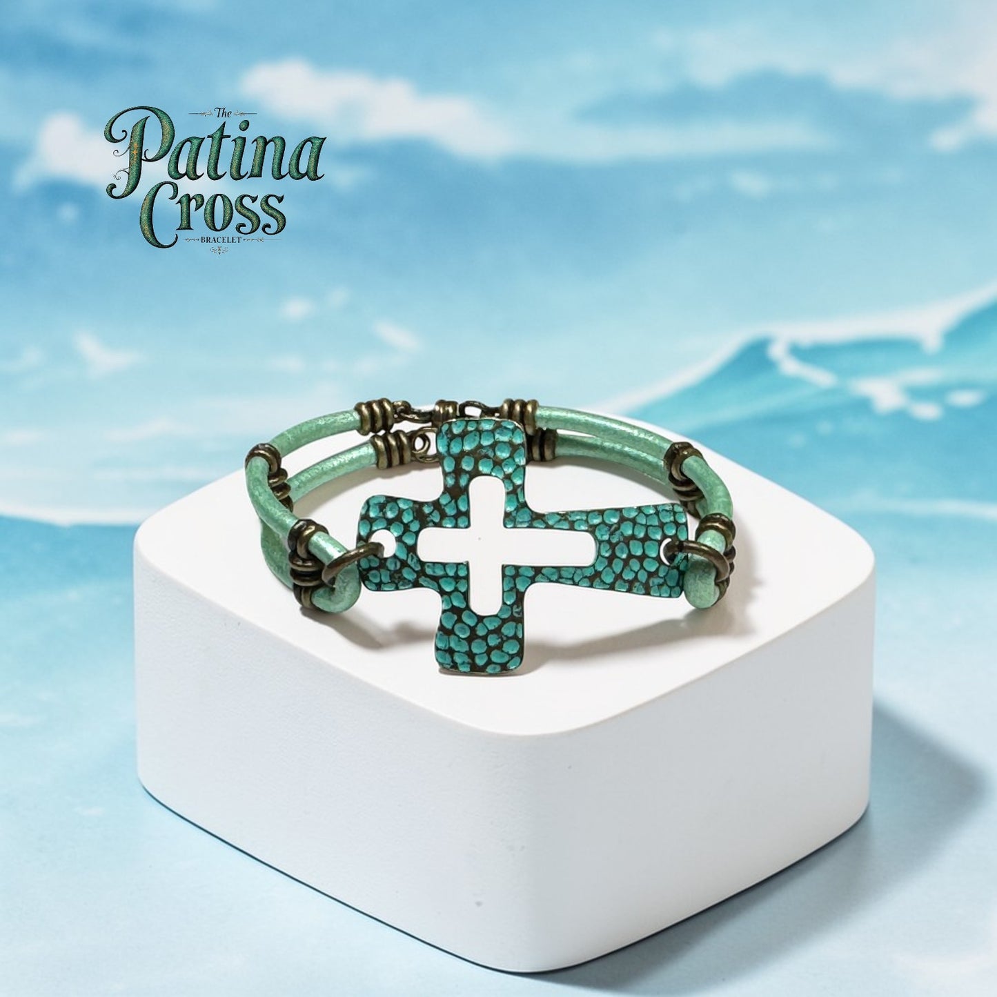Patina Cross Bracelet