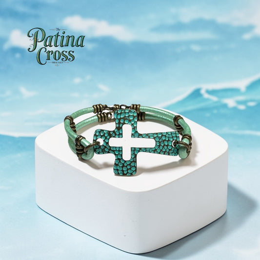 Patina Cross Bracelet