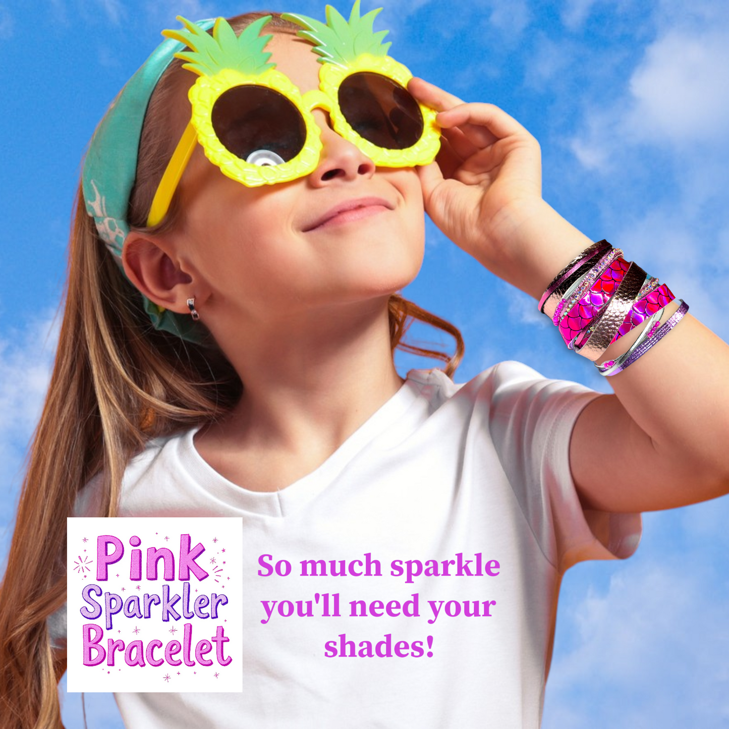 Pink Sparkler Bracelet