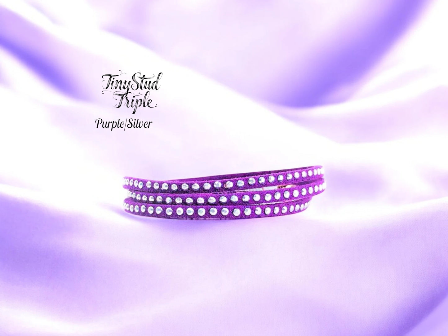 Tiny Stud Triple -Cold Colors