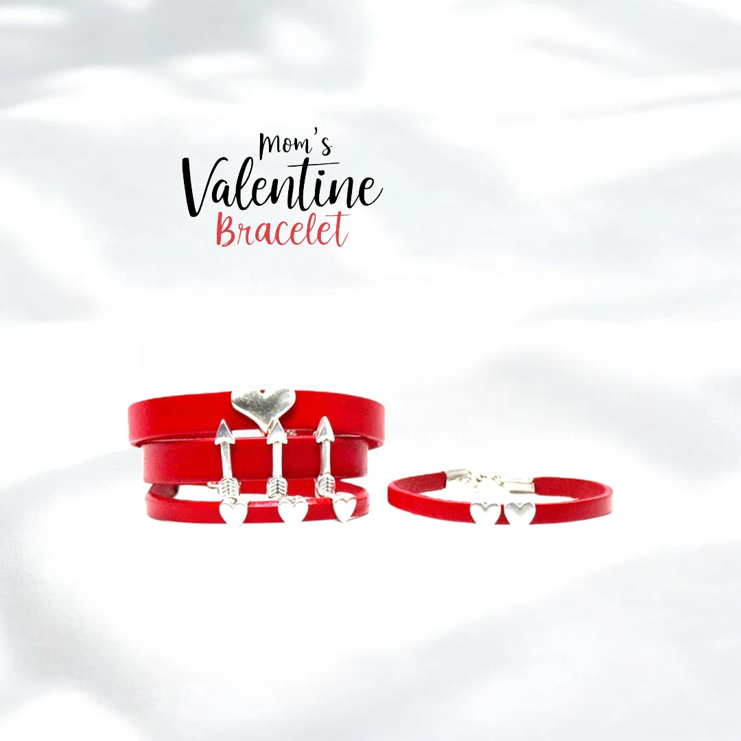 Moms Valentines Day Gift Set – Love and Heartfelt Bracelets