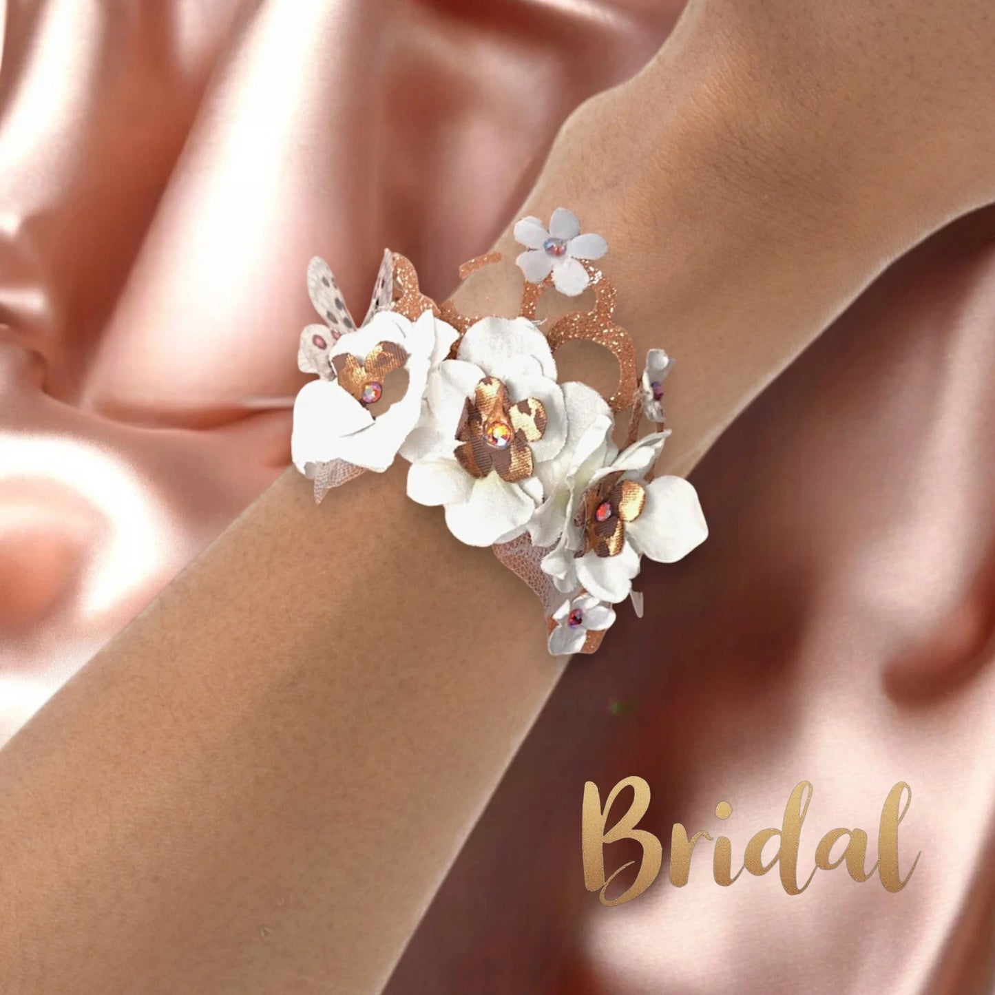 Elegant Bridal Bracelet – Timeless Wedding Jewelry for Brides "Bridal /Rose Gold"