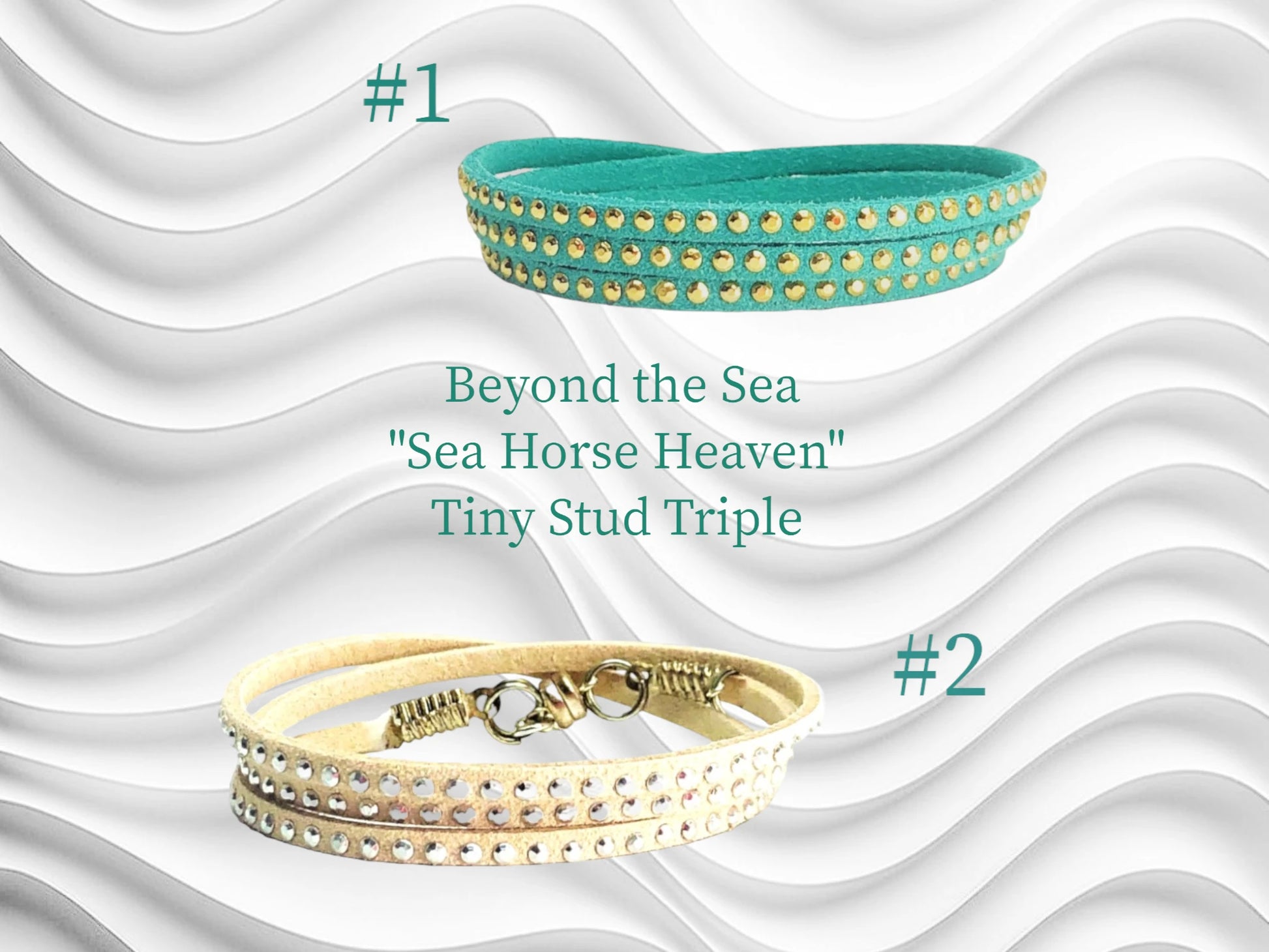 Beyond The Sea Seahorse Heaven Tiny Stud Triple Wrap $16.99 ea.