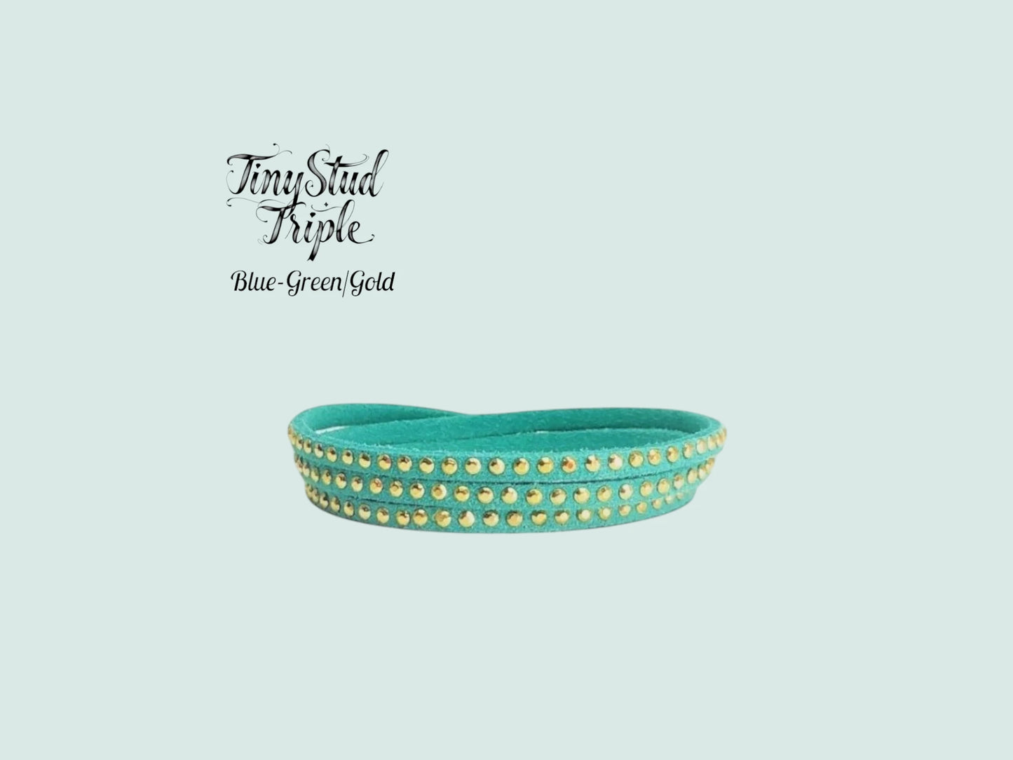 Tiny Stud Triple -Cold Colors